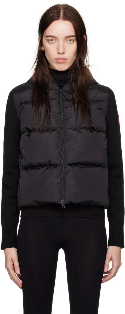 Canada Goose Black HyBridge® Wide Quilt Knit Down Jacket 1