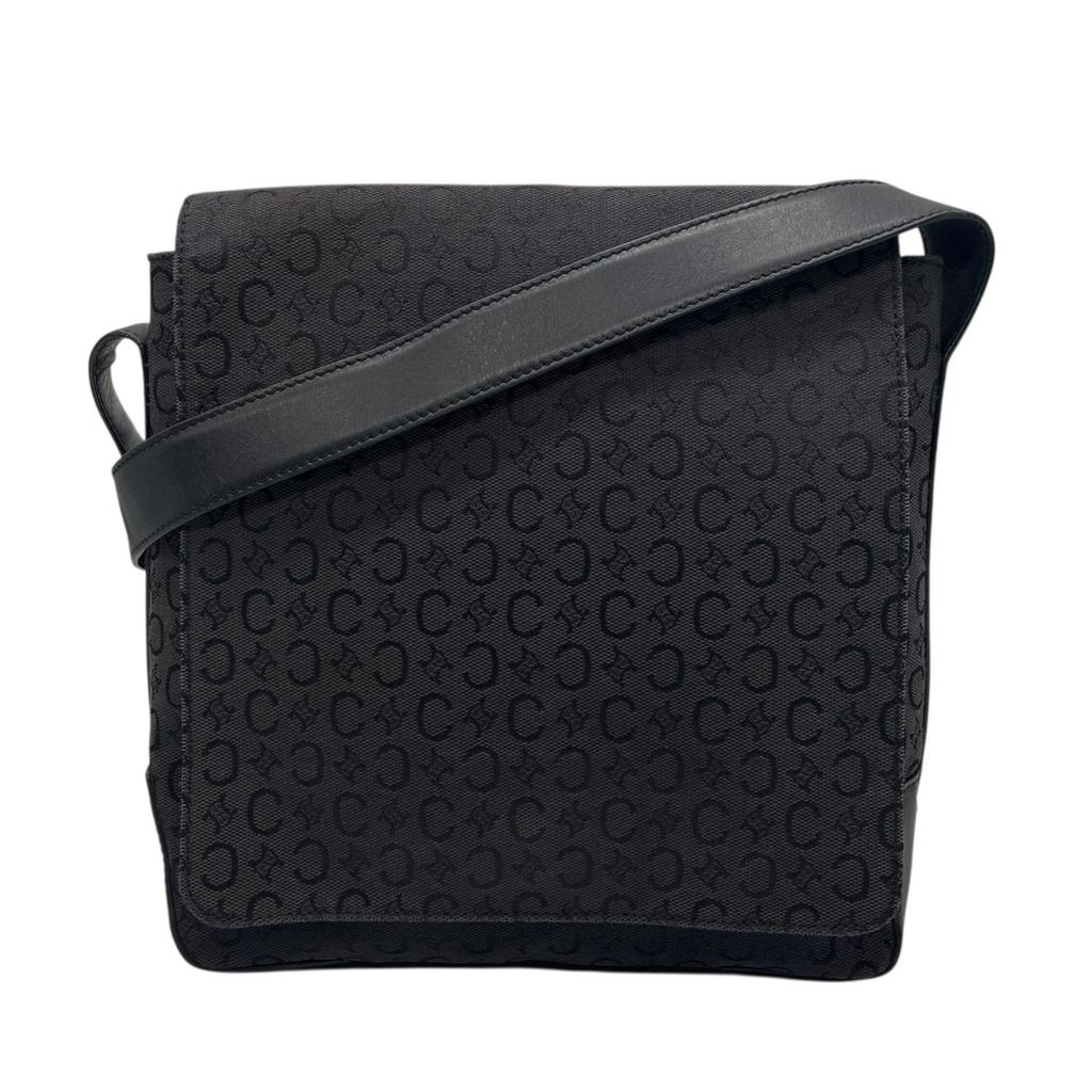 Celine Canvas Leather Messenger Bag Shoulder Bag (Pre-Owned)