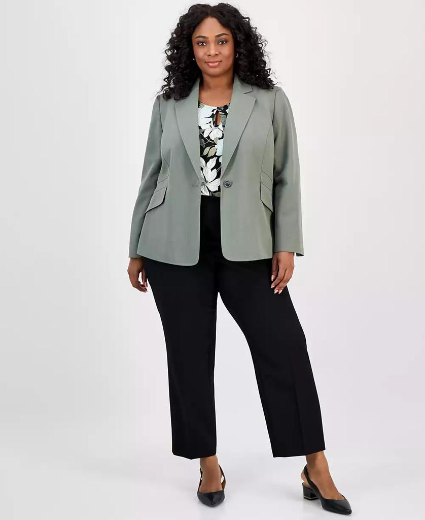 Kasper Plus Size One-Button Blazer