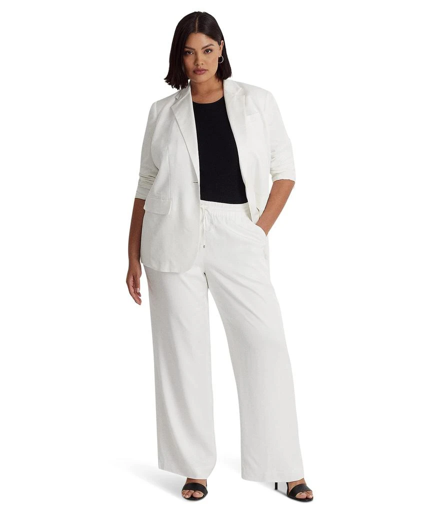 LAUREN Ralph Lauren Plus Size Linen-Blend Twill Blazer 4