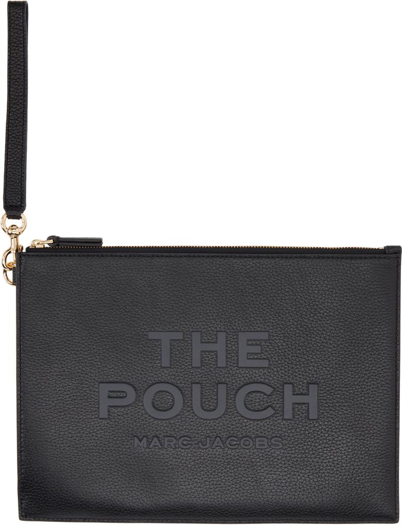 【関税込み】Marc Jacobs ブラック The Leather Large ポーチ Marc Jacobs The Leather Large Pouch Black – voilà.id