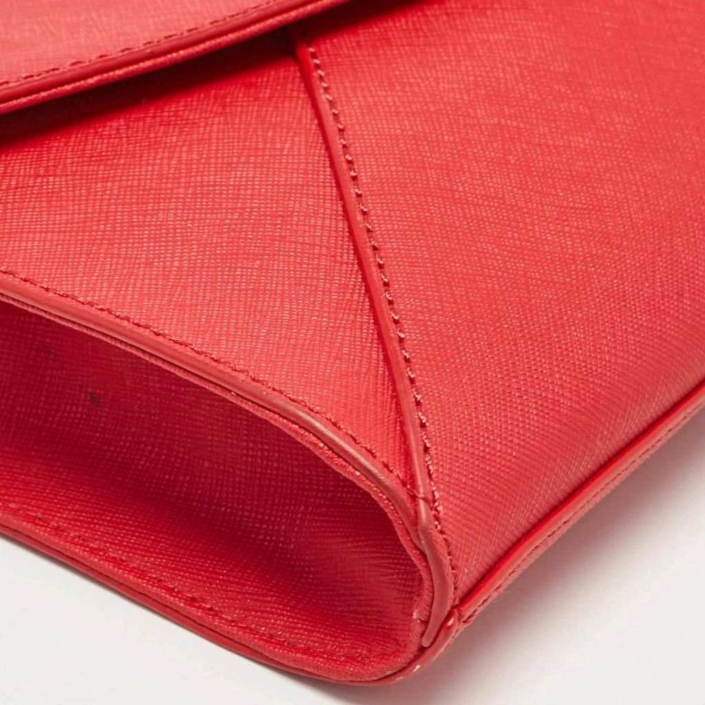 DKNY DKNY Red Leather Logo Flap Shoulder Bag 10