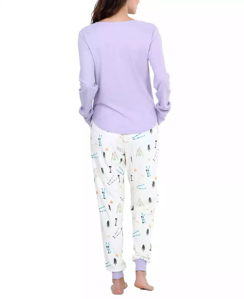 Honeydew Intimates Women's Travel Day Henley Fleece Pajama Set