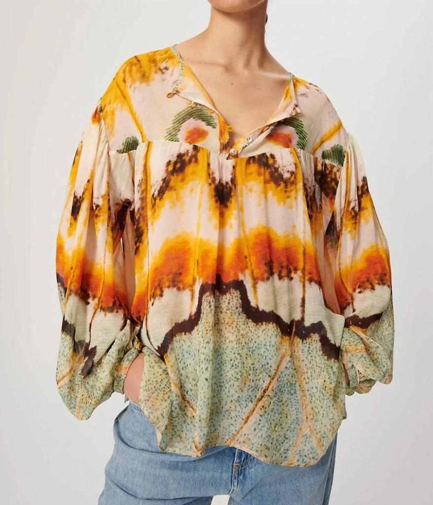 CHUFY Iris Blouse In Petal Skin Yellow 1