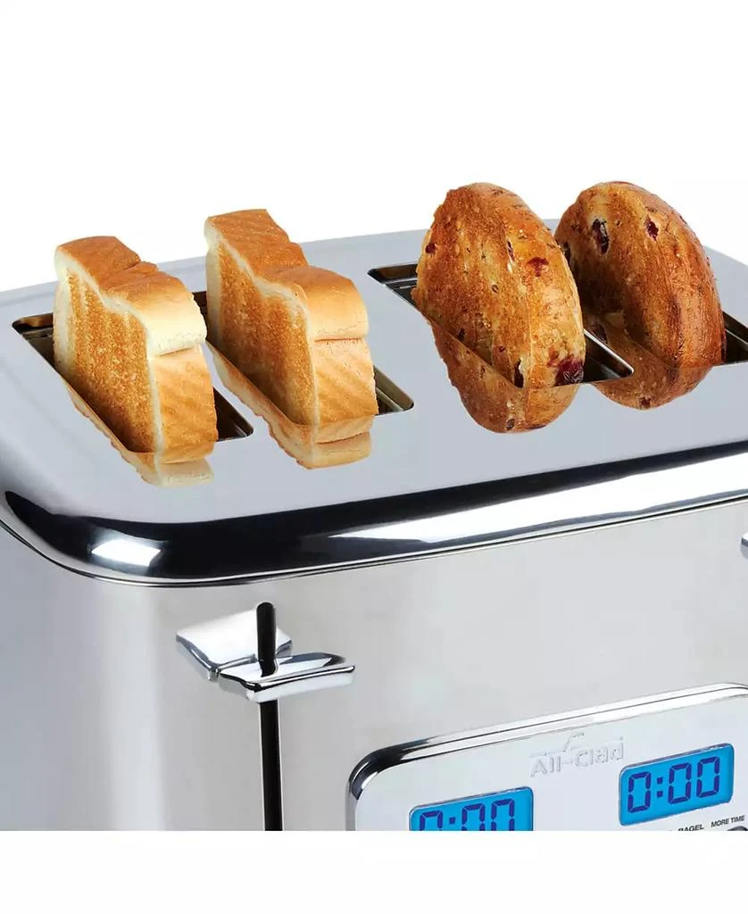 All-Clad Digital Stainless Steel 8.9" Toaster, 4 Slice 4