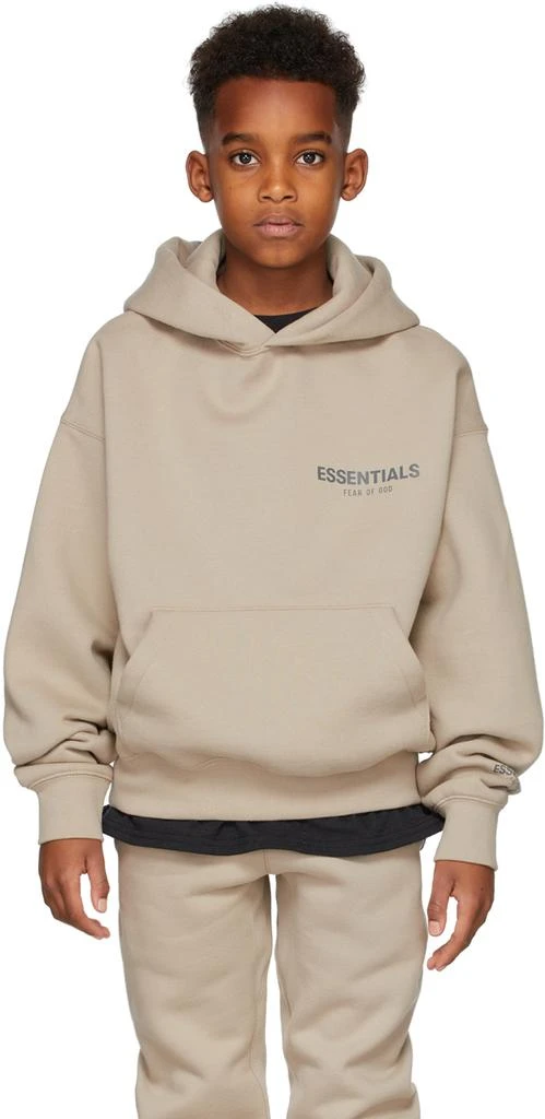 Fear of God ESSENTIALS Kids Tan Pullover Hoodie 2