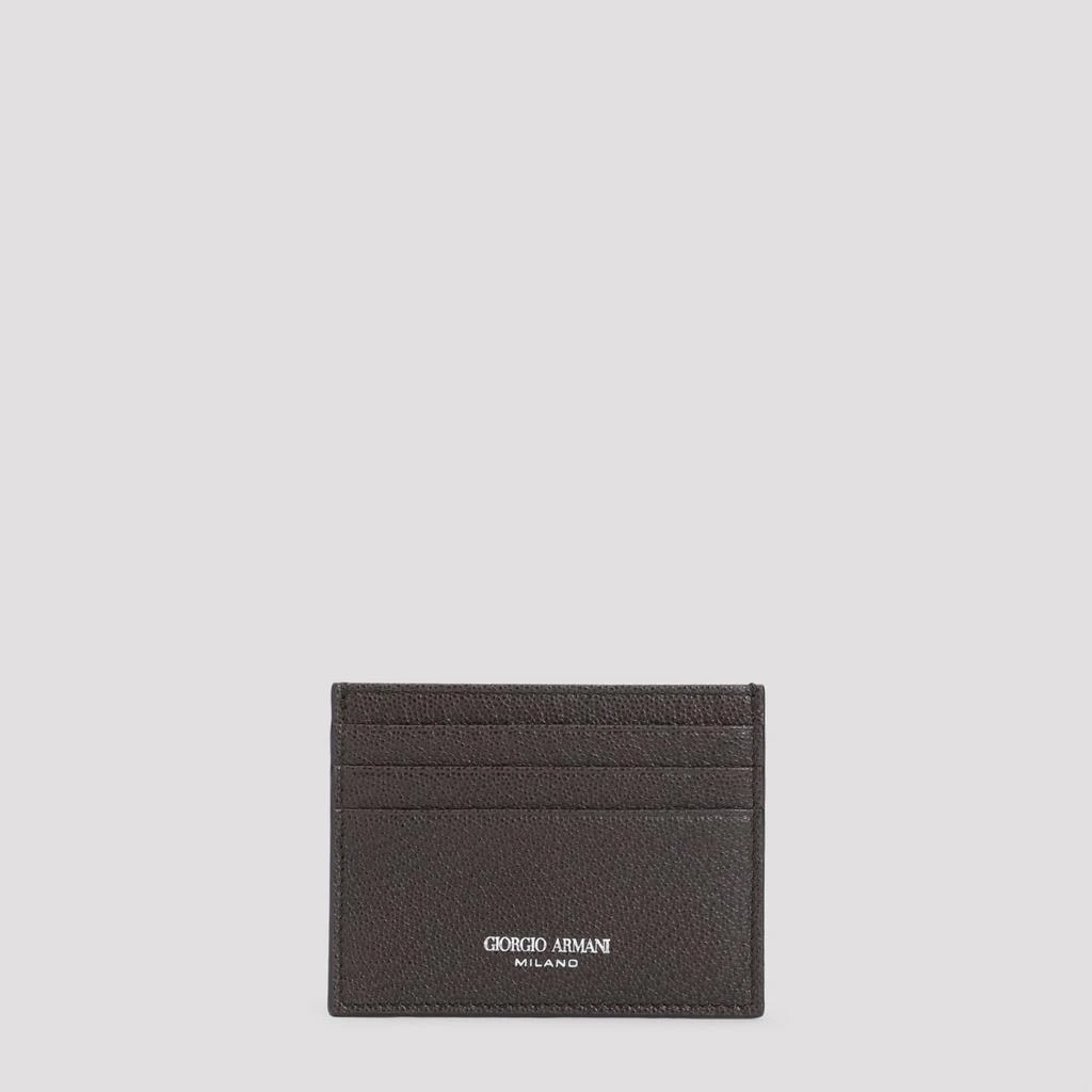 Giorgio Armani Calf Leather Credit Card Holder 1
