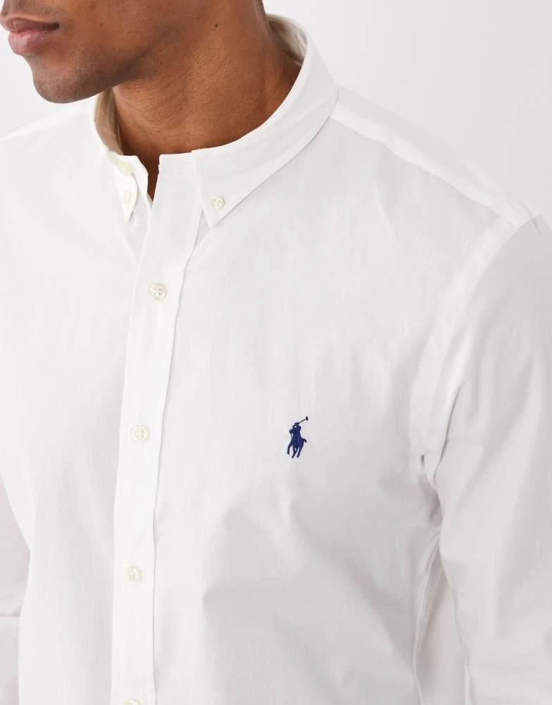 Polo Ralph Lauren Slim-Fit Stretch-Oxford Shirt - White - S Polo Ralph Lauren Slim-Fit Stretch-Oxford Shirt - White - S