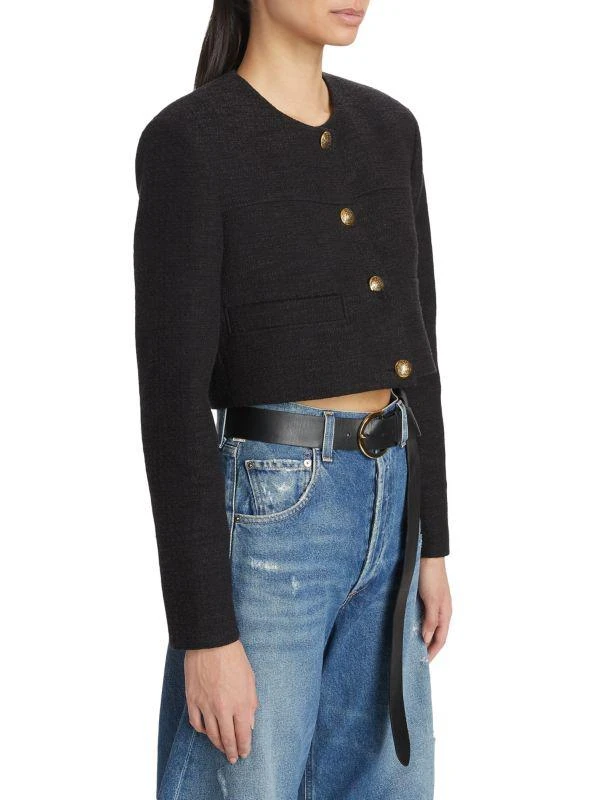 Citizens of Humanity Pia Cotton-Blend Tweed Crop Jacket 3