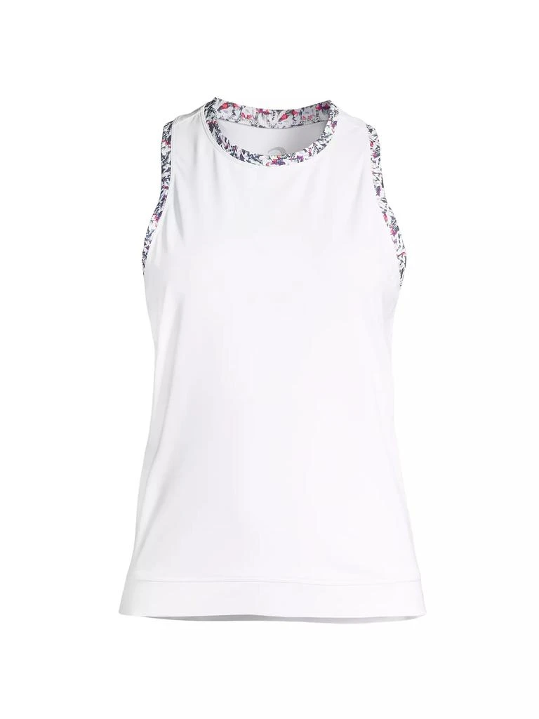 Zero Restriction Coco Floral-Trim Active Tank 1