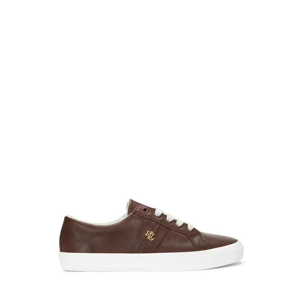 Ralph Lauren Janson II Burnished Leather Sneakers 4