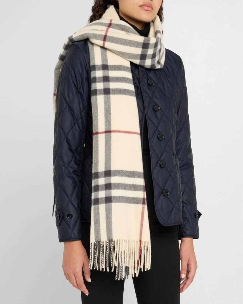 Burberry Washed Giant Check Cashmere Scarf 3