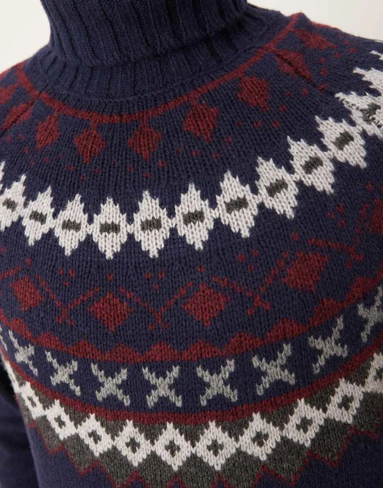 Barbour Barbour Roose fair isle rollneck knitted jumper 3