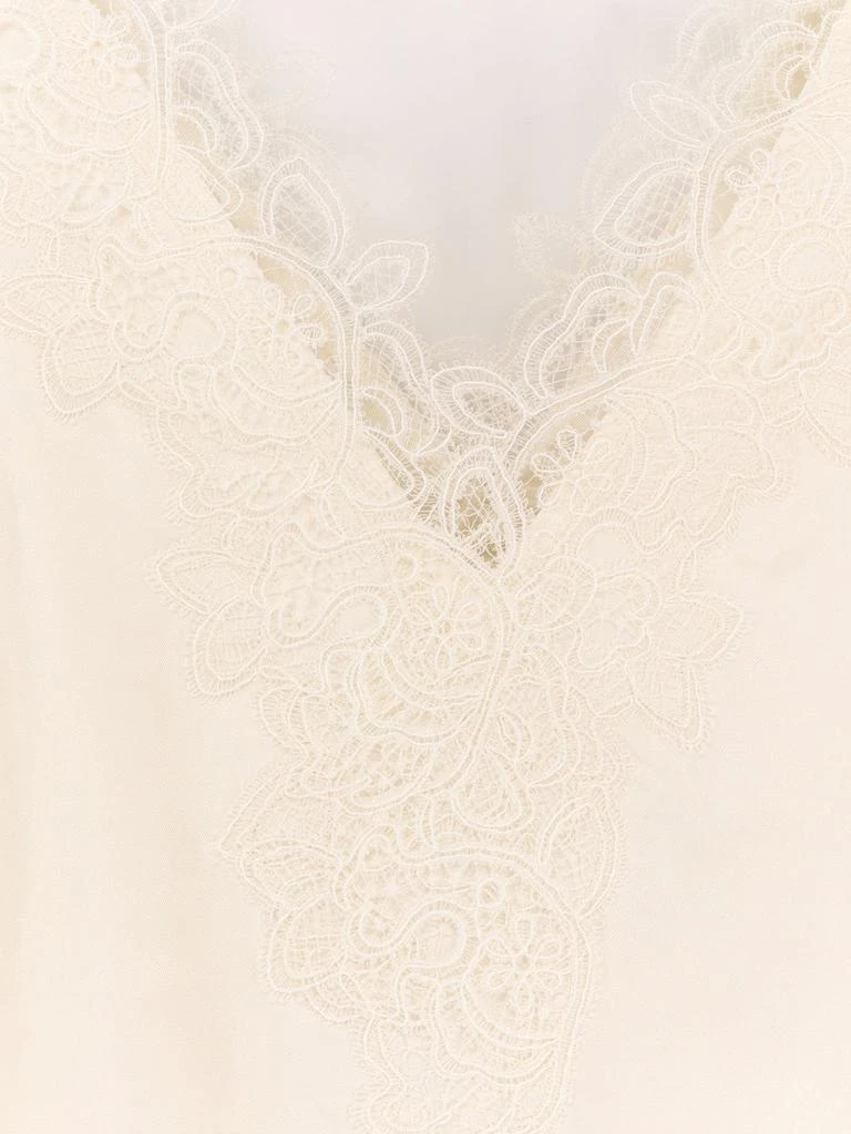 Rohe Long silk dress with lace details 5