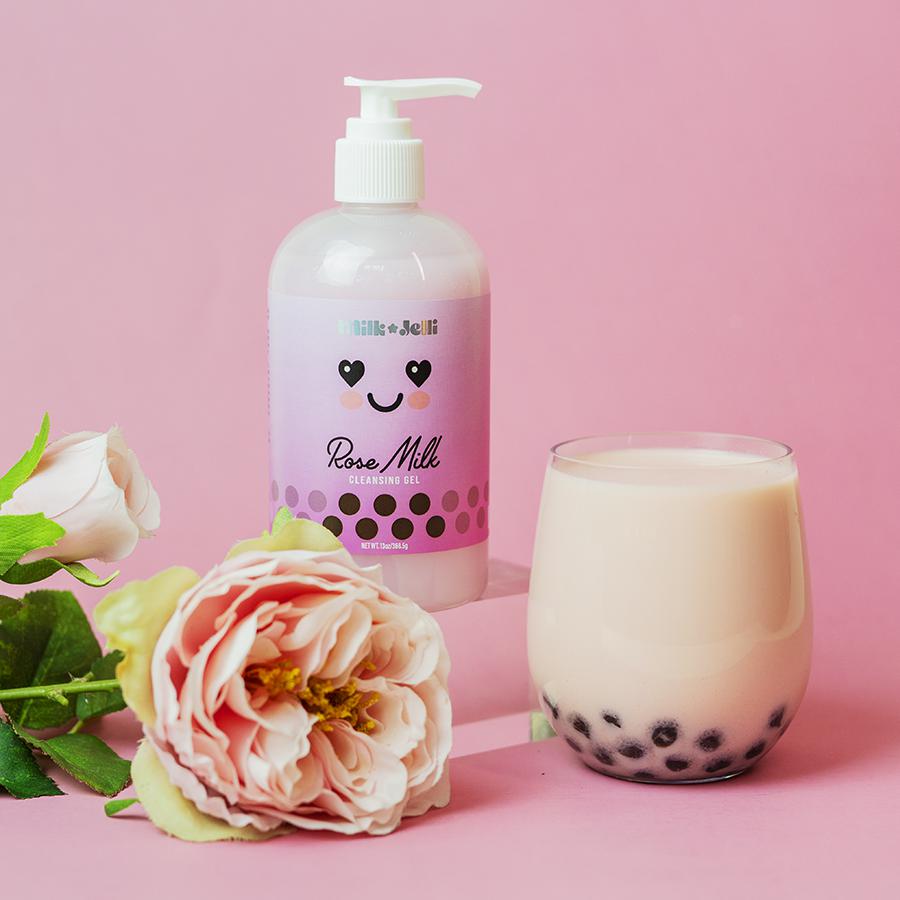 Milk Jelli Official Rose Milk - Hand + Body Soap