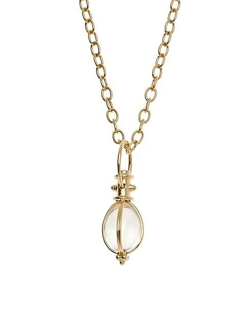 Temple St. Clair Florence86 Rock Crystal 
18K Yellow Gold Amulet 2