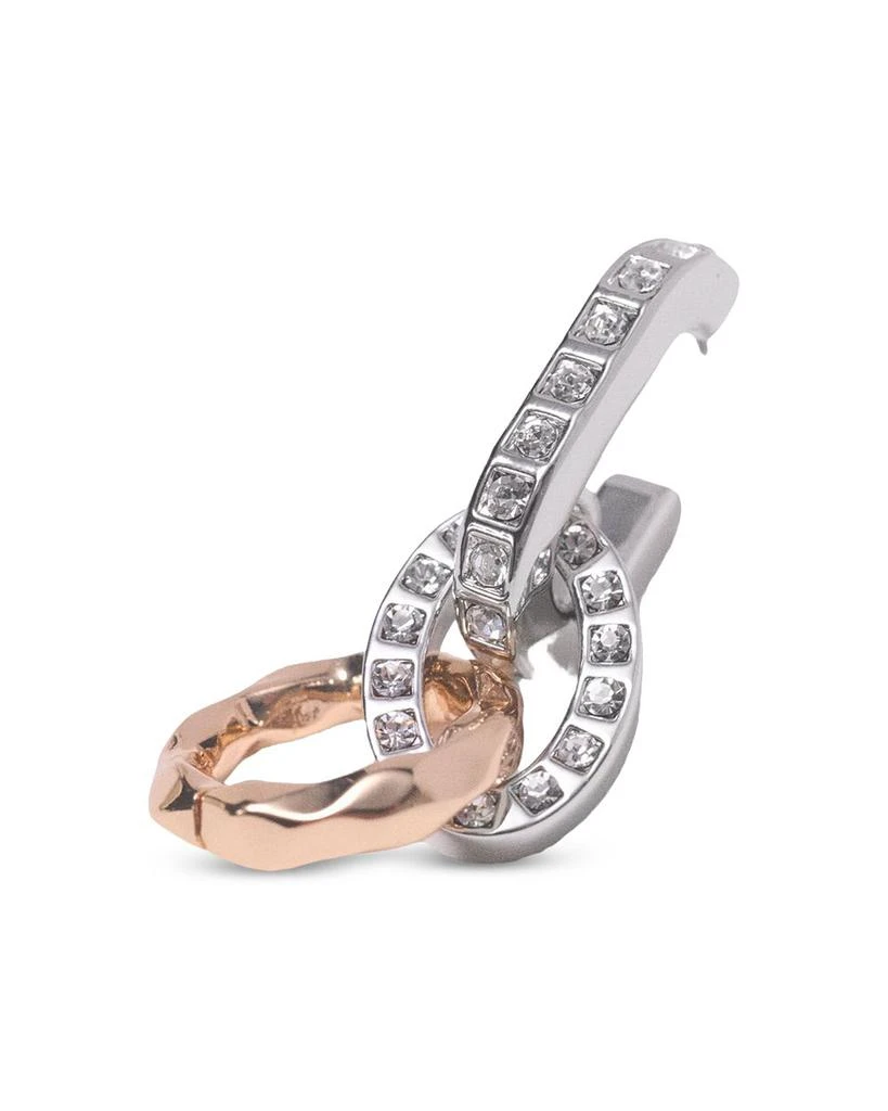 Maje Rhinestone Link Drop Earrings 4