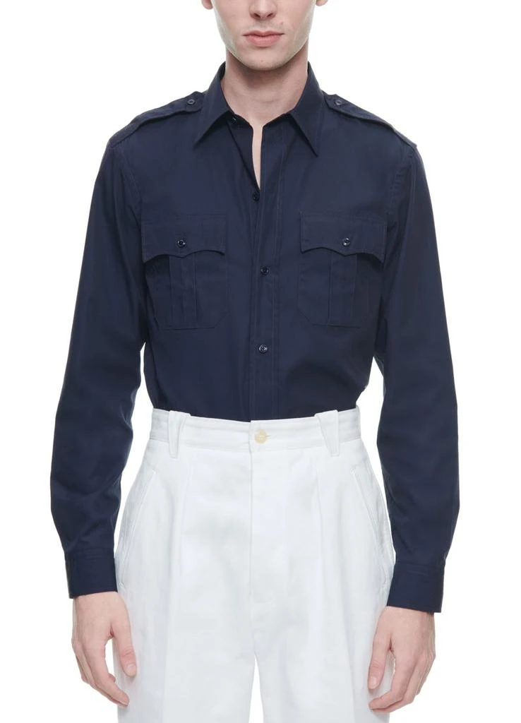 Fursac Cotton swallow collar shirt 2