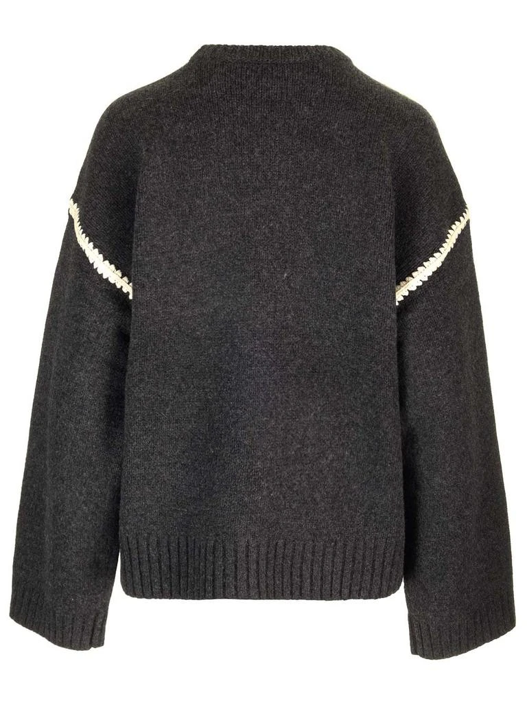 Totême Totême Long Sleeved Crewneck Knitted Sweater 2