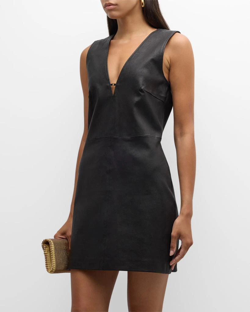 Leather Keyhole Mini Dress  On Sale Now with Up to 69% Off | Discover  Exclusive Deals & Savings at BeyondStyle  Authentic FRAME women's clothing |women|Women|dresses with Limited-Time Discounts, Free Shipping, and