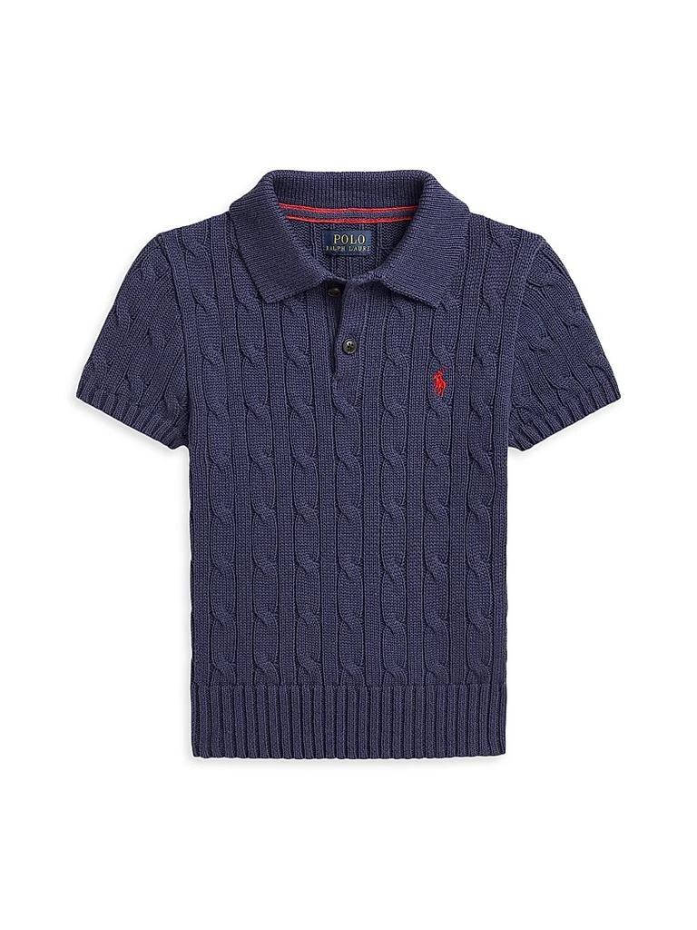 Ralph Lauren Little Boy's & Boy's ​Cable-Knit Polo Shirt 1