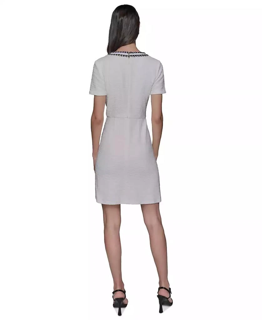 Karl Lagerfeld Paris Women's Tweed Rope-Trim Dress 3