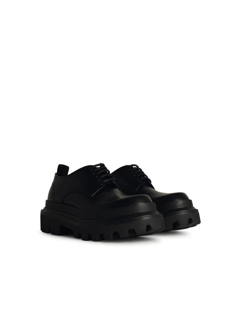 Dolce & Gabbana Dolce & Gabbana Scarpa 'Derby' In Matt Black Leather 2