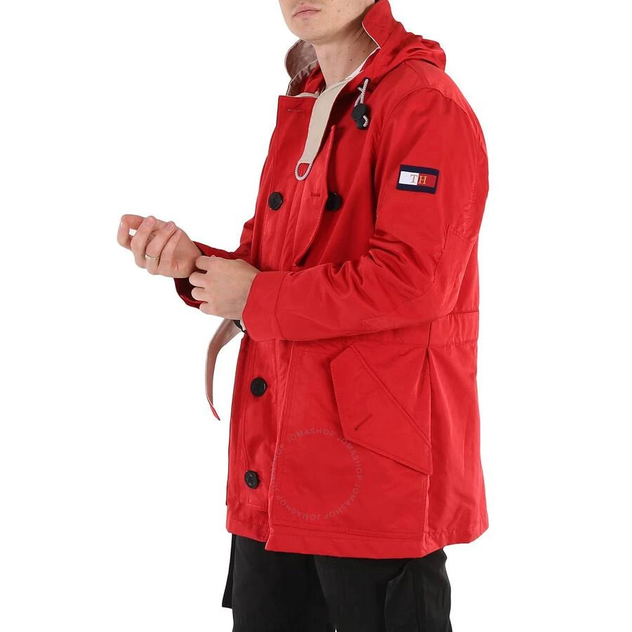 Tommy Hilfiger Tommy Hilfiger Men's Primary Red Bomber Jacket, Size Medium 3