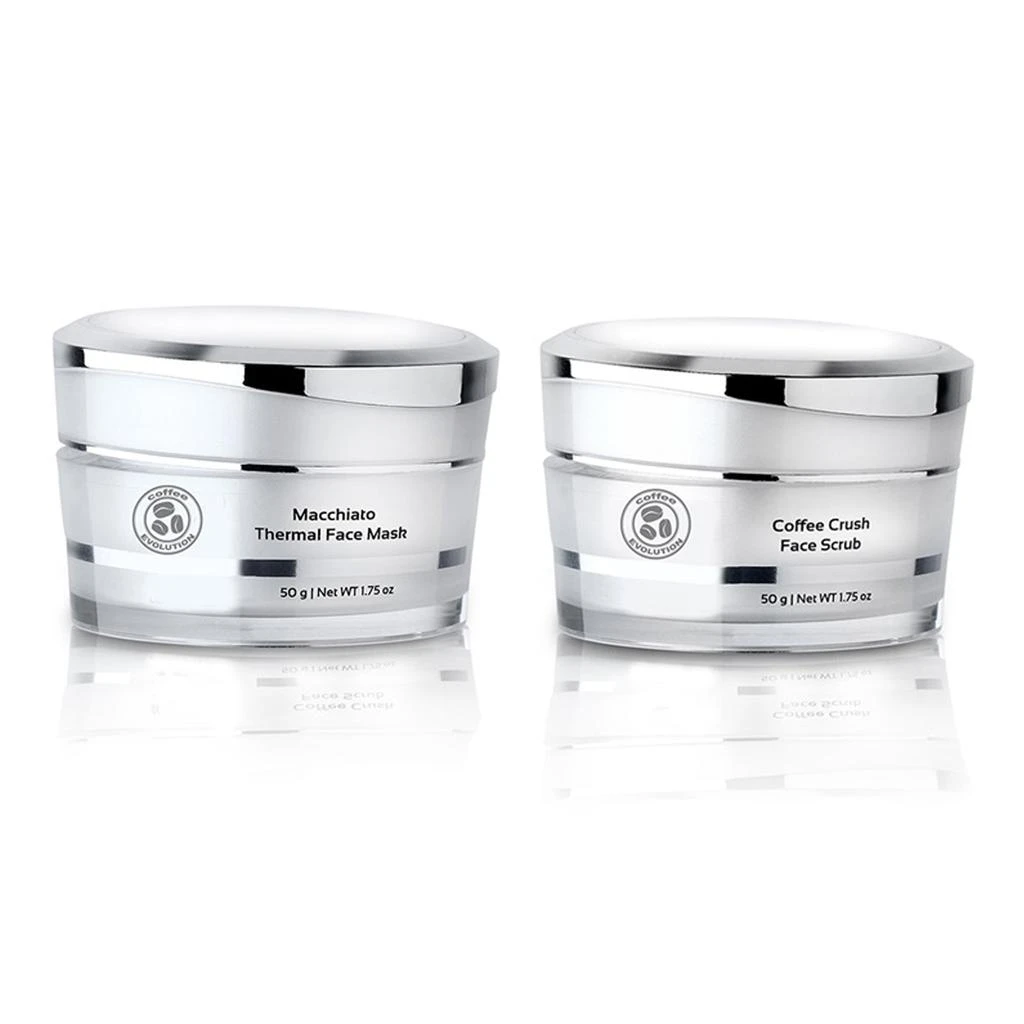 LUMINA NRG Complete Cleansing Set: Coffee Crush Face Scrub +Macchiato Thermal Face Mask 1