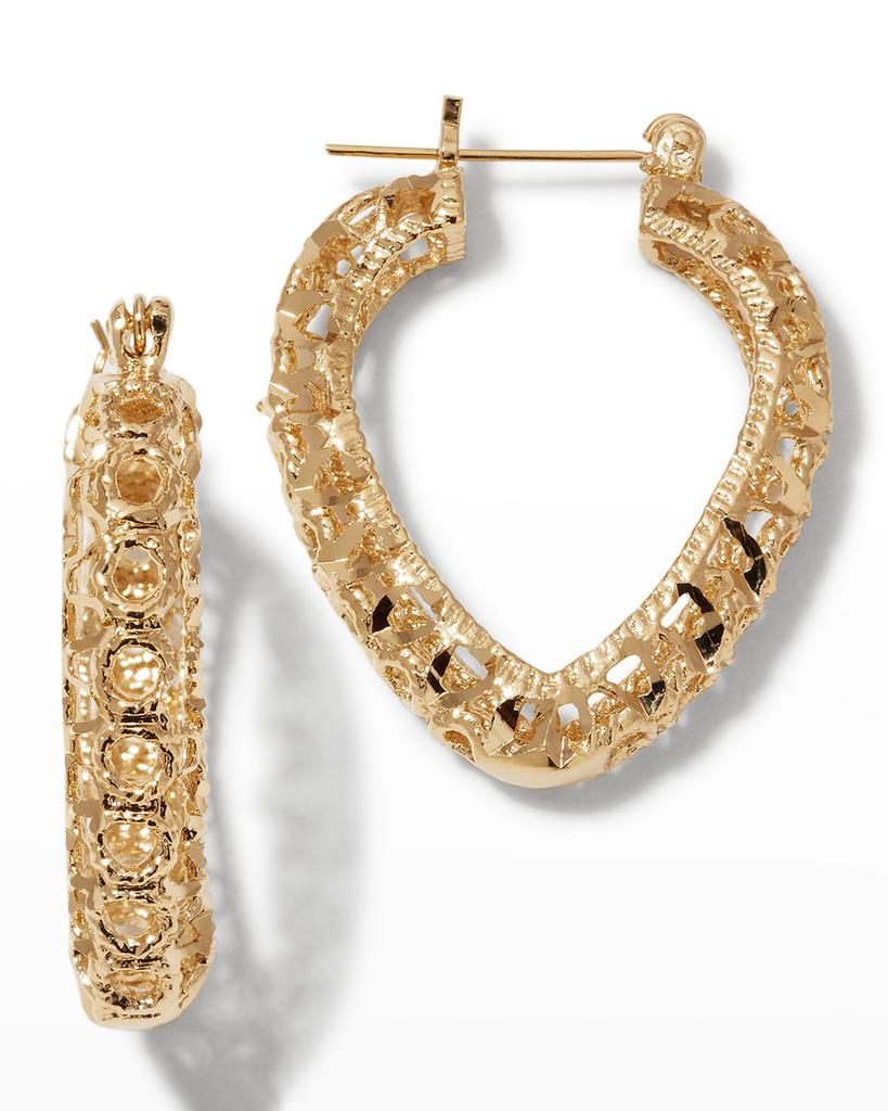 Devon Leigh Filigree Hoop Earrings