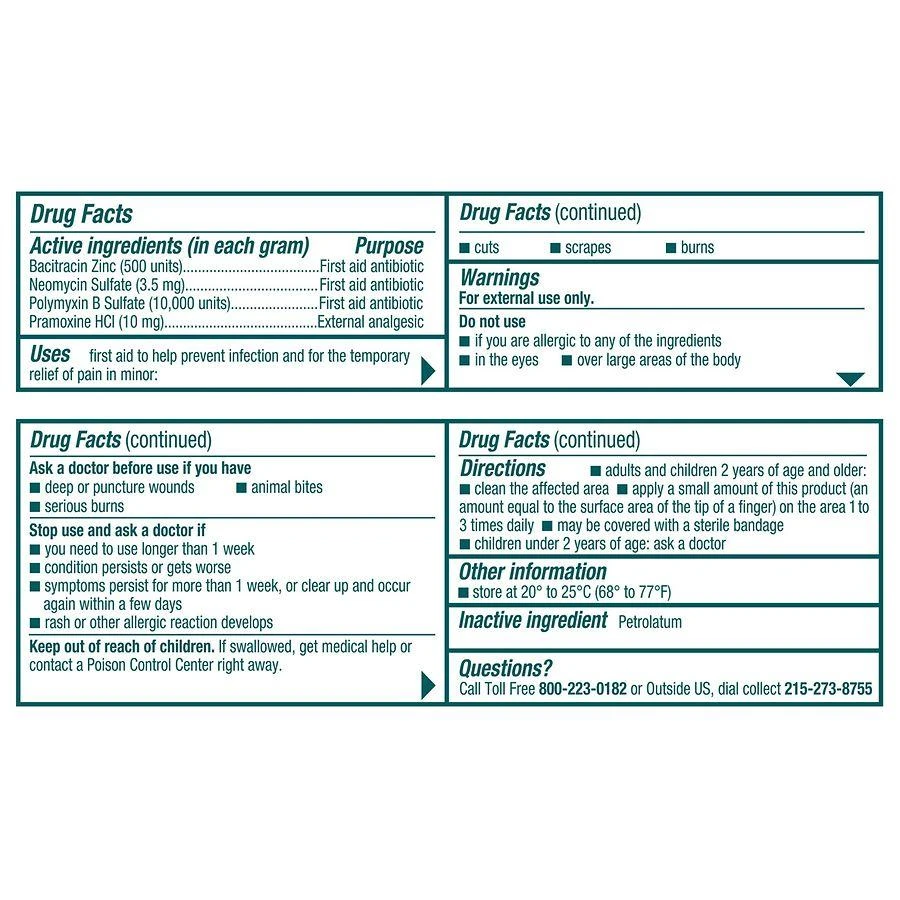Neosporin + Pain Relief Dual Action Topical Antibiotic Ointment 4