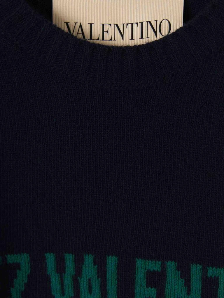 Valentino Valentino	Chez Logo Intarsia Crewneck Jumper 3