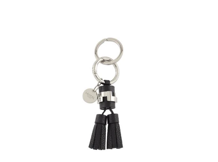 LANCEL Pompon Neo Carré L - Porte-clés pompon duo - Noir