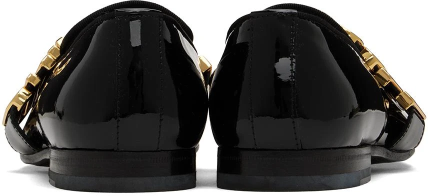 Moschino Black Maxi Lettering Loafers 2