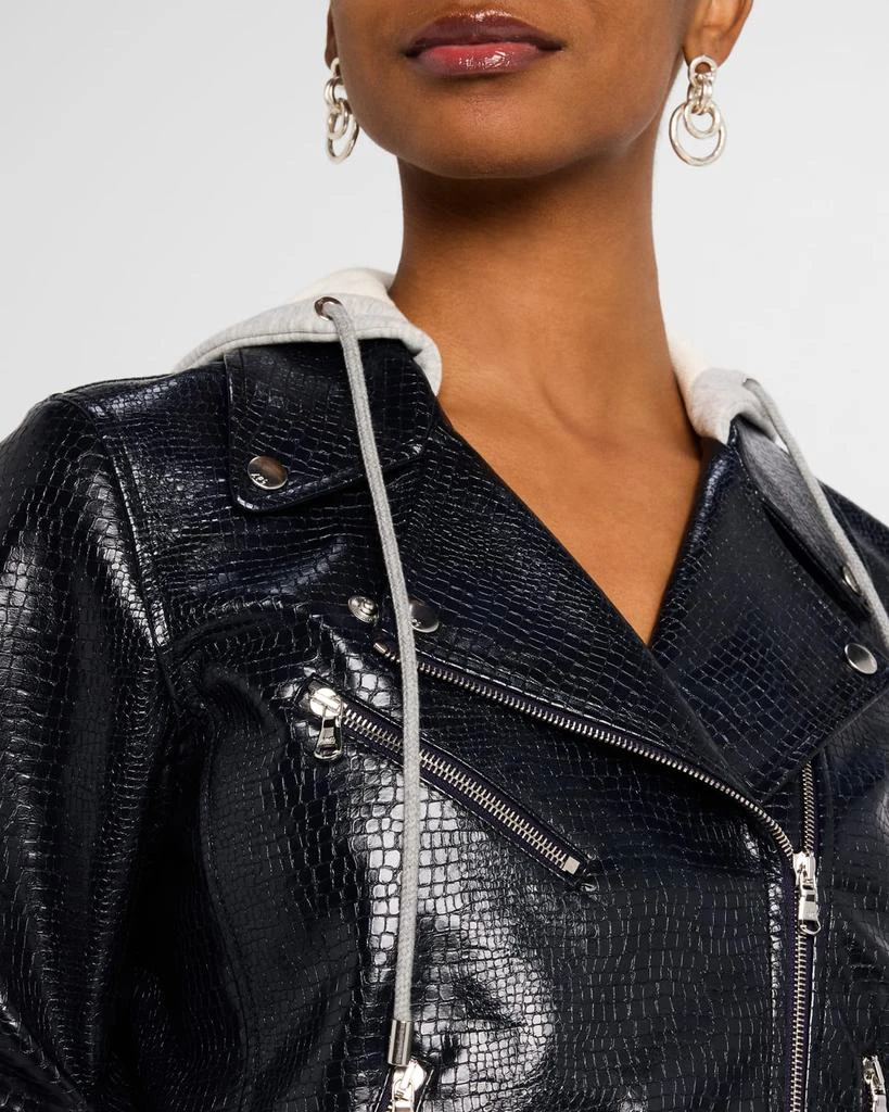 Cinq a Sept Evie Combo Vegan Leather Moto Jacket 5