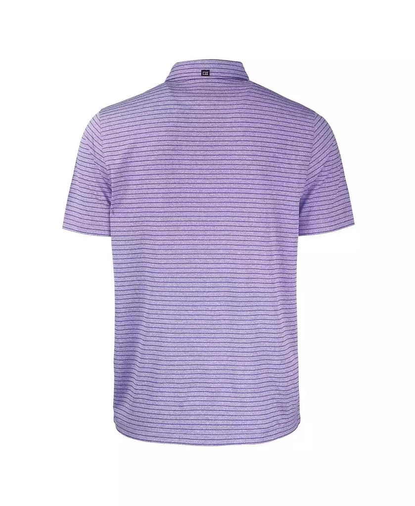 Cutter & Buck Men's Heather Purple Tennessee Tech Golden Eagles Forge Eco Heathered Stripe Stretch Polo 3