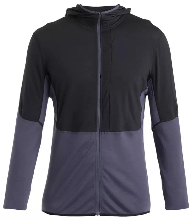 Icebreaker icebreaker Men's Merino Blend 200 Realfleece Descender Long Sleeve Zip Hoodie 1