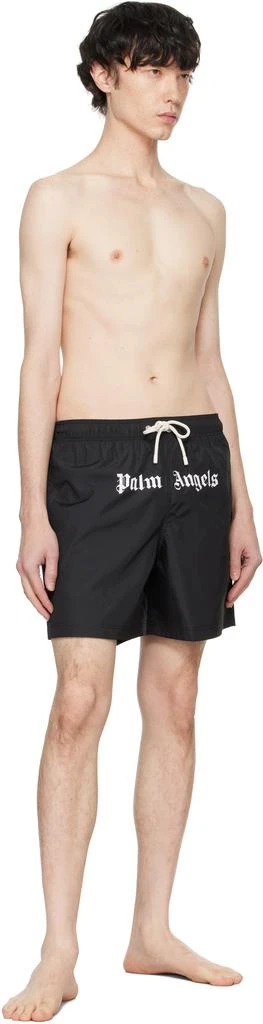 Palm Angels Black Classic Logo Swim Shorts 4