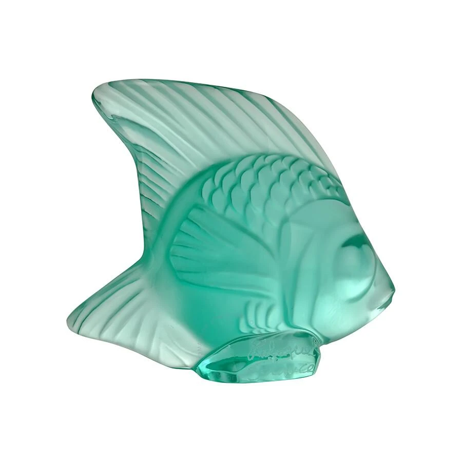 Lalique Crystal Mint Green Fish Figurine 3001900 3