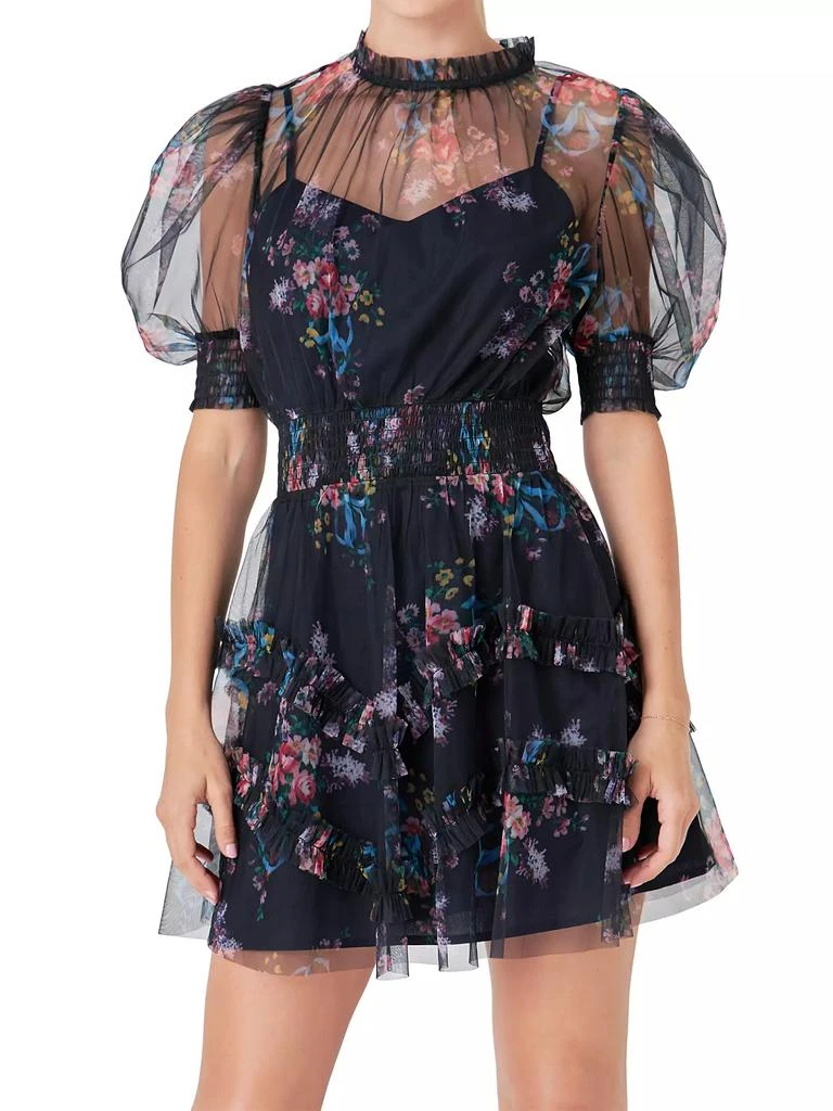 Endless Rose Ruffled Mesh Mini Dress 4