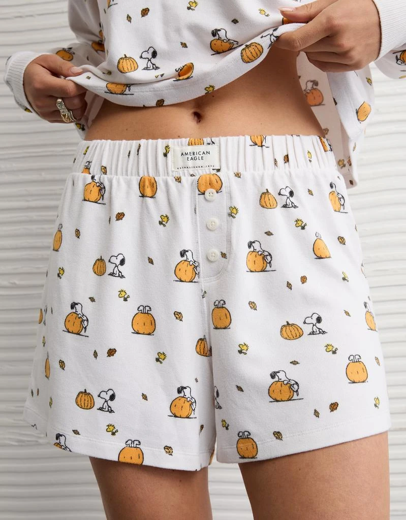 AE AE Luxe Plush Snoopy Halloween PJ Set 4