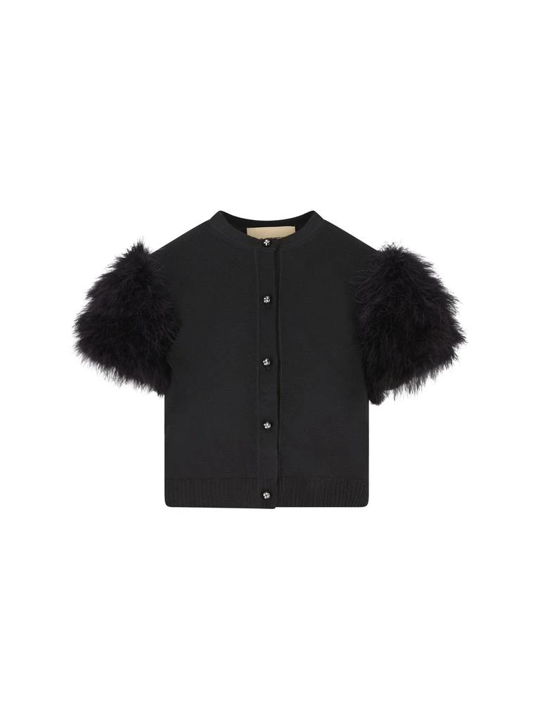 Valentino Valentino Crewneck Short-Sleeved Knitted Cardigan 1