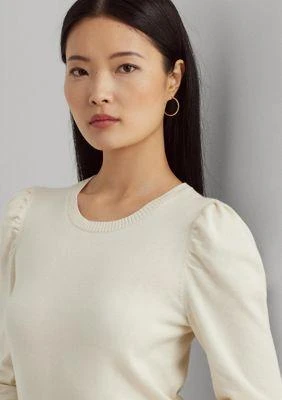 Ralph Lauren Ralph Lauren Cotton Blend Puff Sleeve Sweater 3