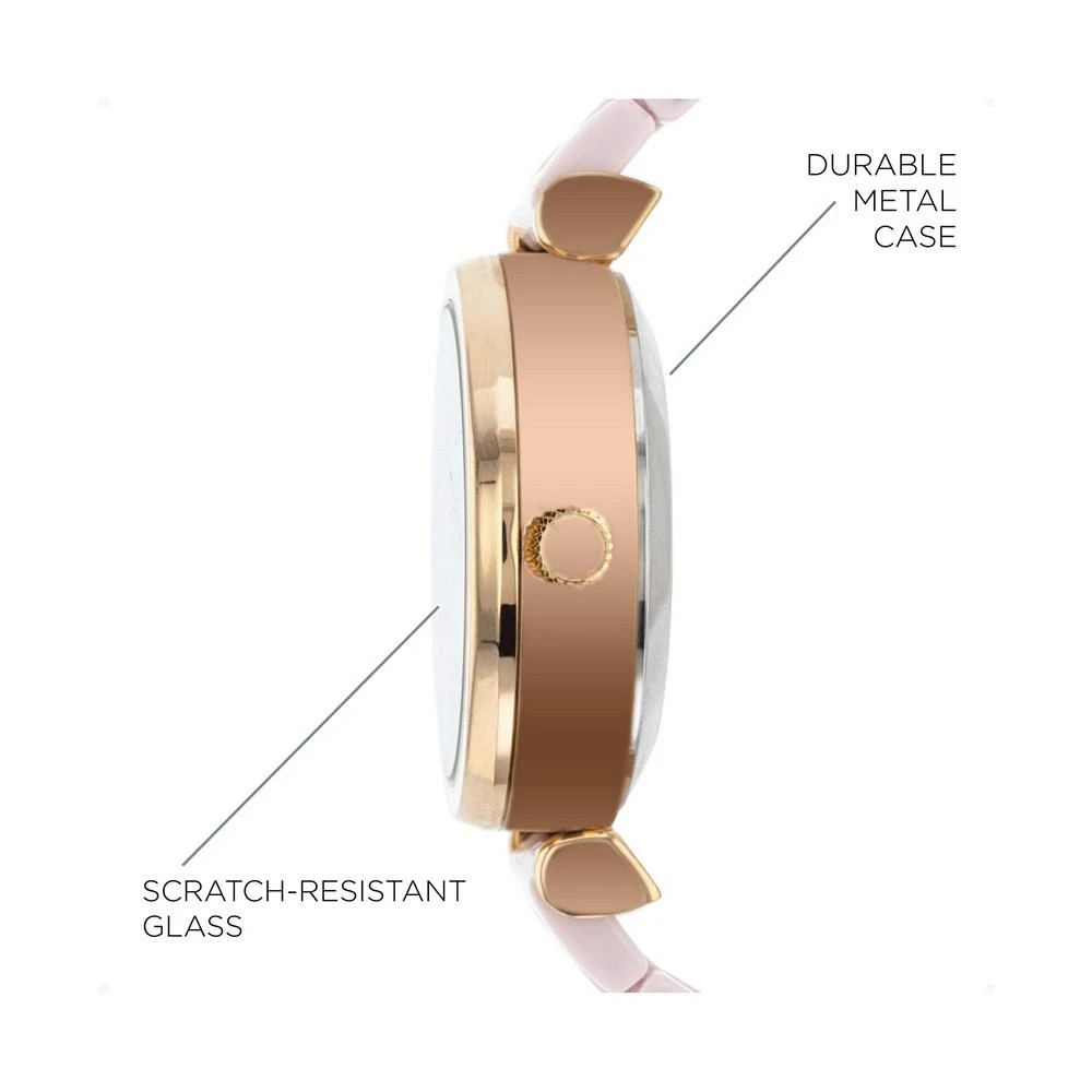 iTouch Connected Women's Hybrid Smartwatch Fitness Tracker: Rose Gold Case with Blush Metal Strap 38mm 2