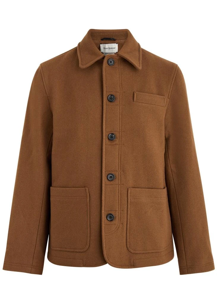 OLIVER SPENCER Lambeth wool-blend jacket - Jackets - BeyondStyle