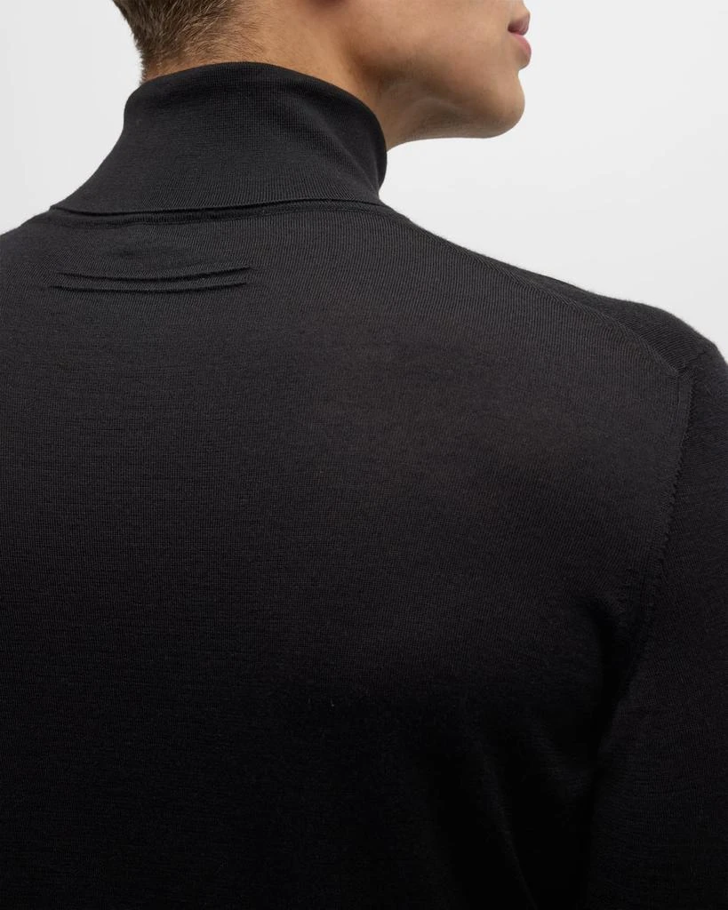 Zegna Men's Cashmere-Silk Turtleneck Sweater 6