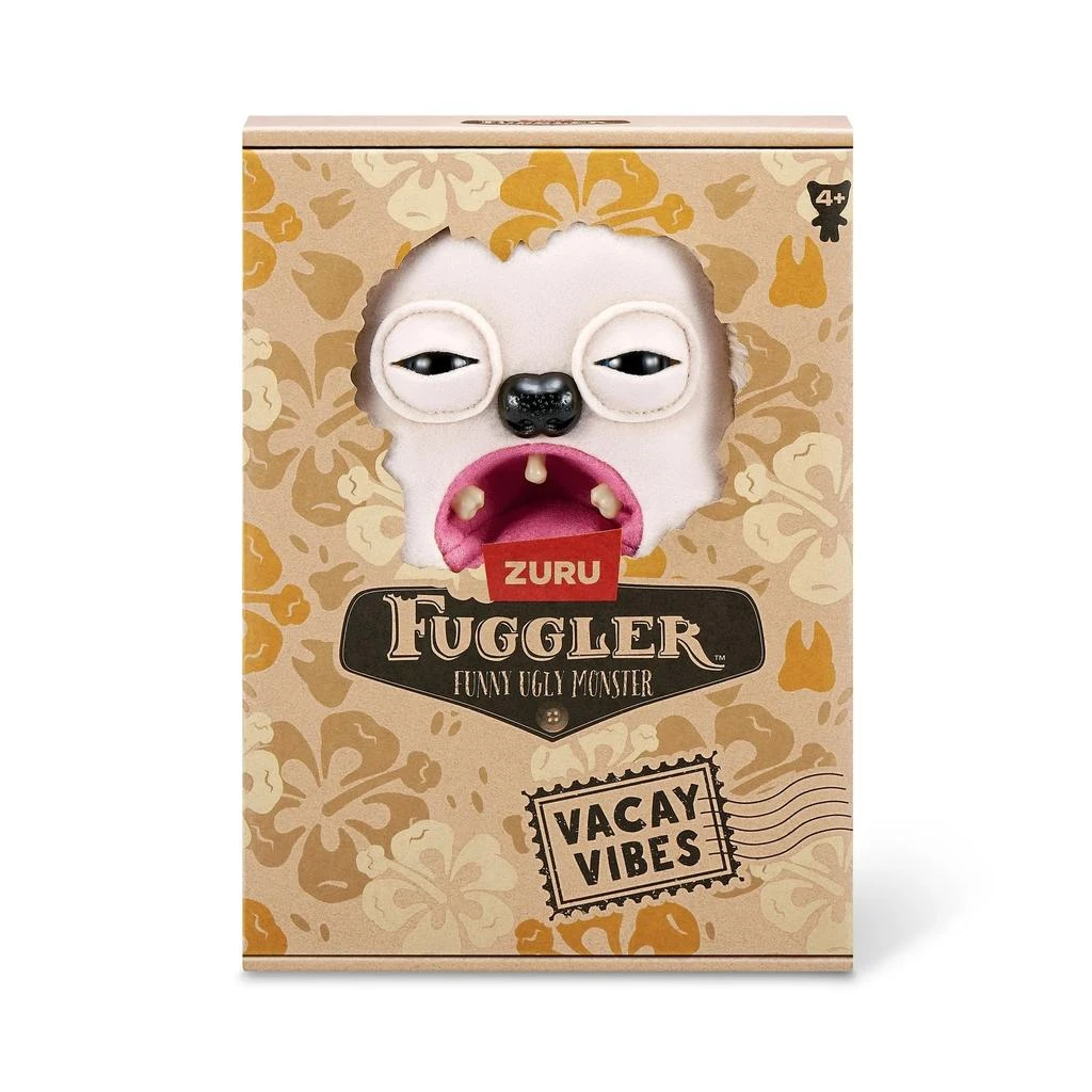 Fuggler Zuru  Vacay Vibes Hedge Grog Cream Funny Ugly Monster Plush Toy 9 Inch 2