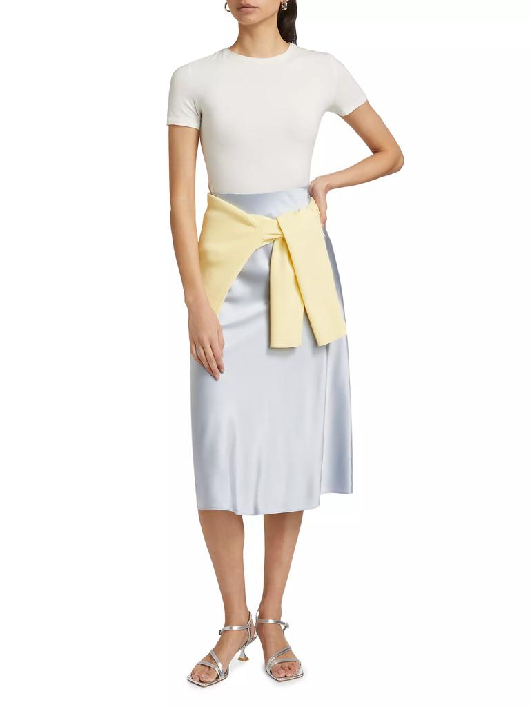 Cami NYC Aviva Stretch Silk A-Line Skirt