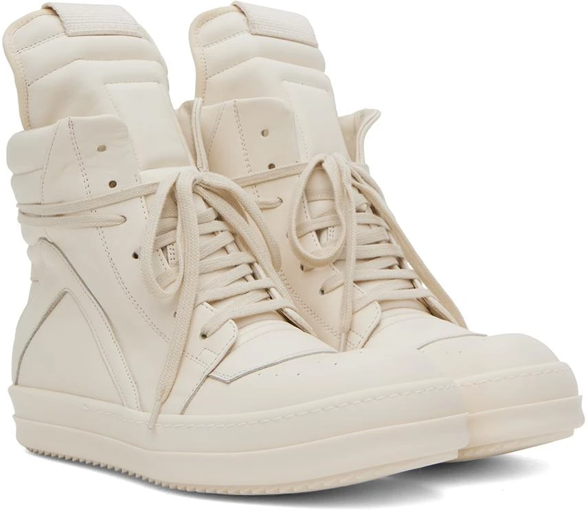 Rick Owens Off-White Geobasket Sneakers 4