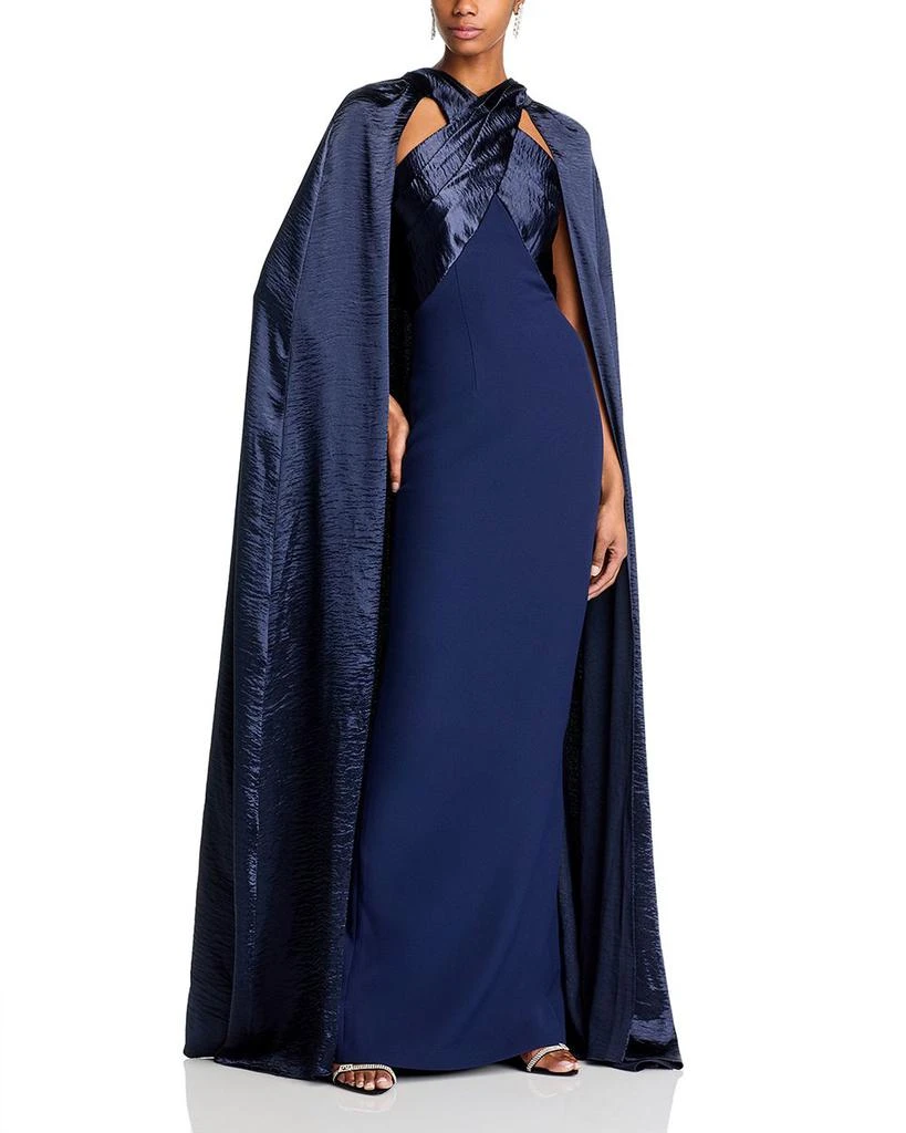 Safiyaa Alara Column Gown & Cape 1